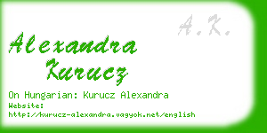 alexandra kurucz business card